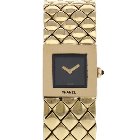 chanel matelasse gold|montre Chanel matelassé.